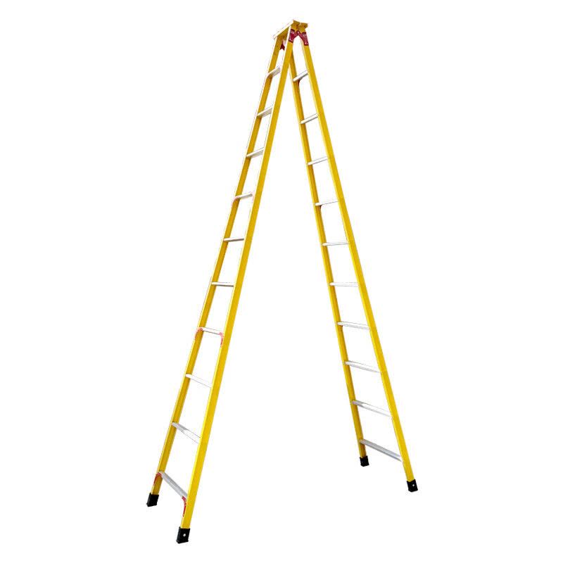 兴航发XHF-JRZ400绝缘人字梯4米10步梯玻璃钢人字梯双侧梯承重100KG耐压35kV绝缘梯子 工程梯子图片