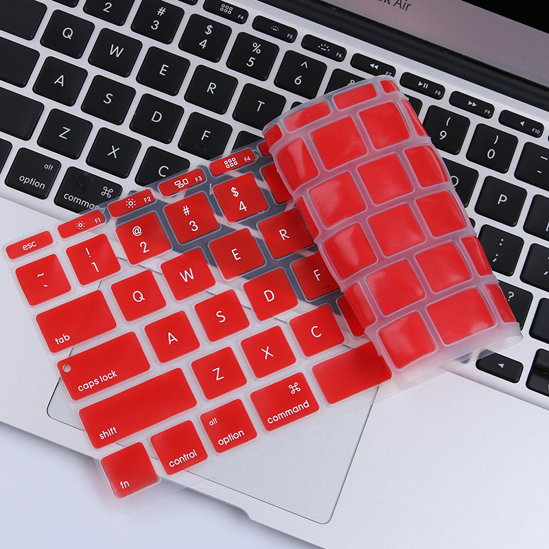 HIGE/苹果笔记本键盘膜 Mac/pro/air键盘膜 新款13/15Touchbar通用 红色