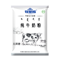 内蒙古牧童赐全脂无蔗糖纯牛奶粉320g/袋