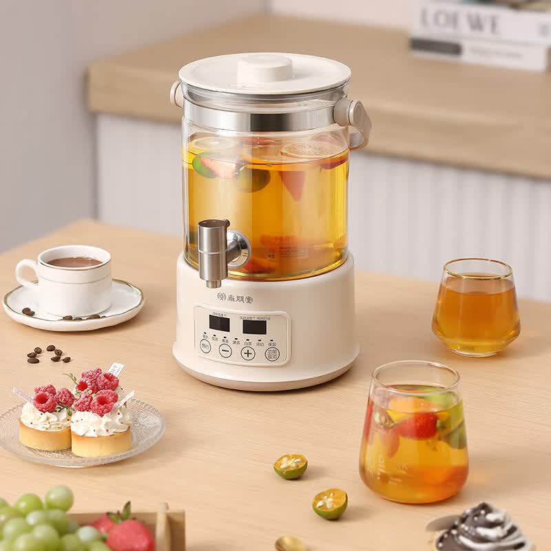 尚朋堂 养生壶家用办公室恒温养生杯多功能烧水花茶壶 S-YS0253T 养生壶 2.5L 燕麦白