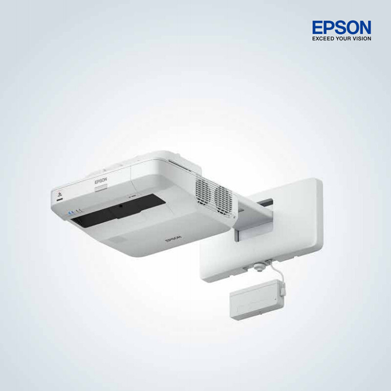 爱普生(EPSON) 超短焦投影仪 高清办公 教育教学 多功能智能投影机 CB-1450UI(3800流明) 官方标配+安装+120寸玻纤维幕布