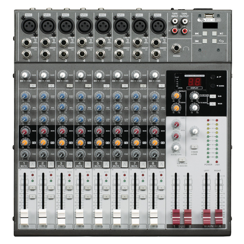 RHM Raudio 8路多用调音台MU802 单台装