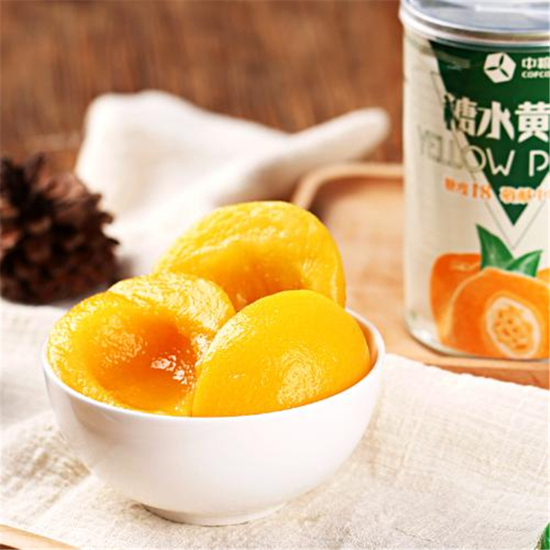中粮梅林 糖水黄桃罐头425g