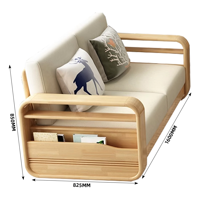 臻远zysmsf02北欧实木沙发简约家用沙发双人位