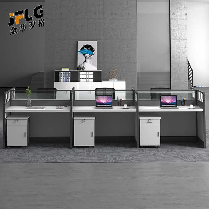 苏宁 金菲罗格 办公家具 办公桌屏风卡座职员桌高清大图