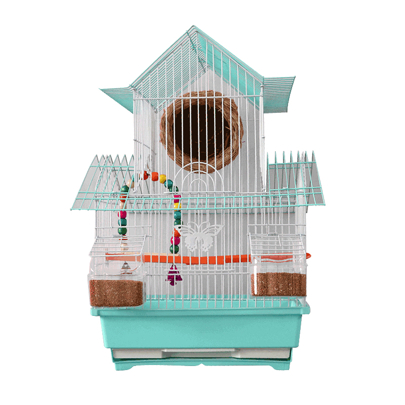 通用虎皮鹦鹉鸽子笼子小别墅鸟笼子文鸟珍珠笼繁殖笼鹦鹉笼子高清大图