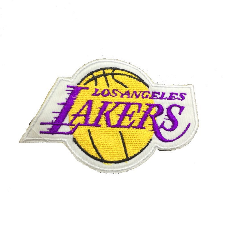 明黄色 步行者队 NBA篮球队标志LOGO湖人勇士快船猛龙衣服刺绣徽章辅料DIY补丁布贴