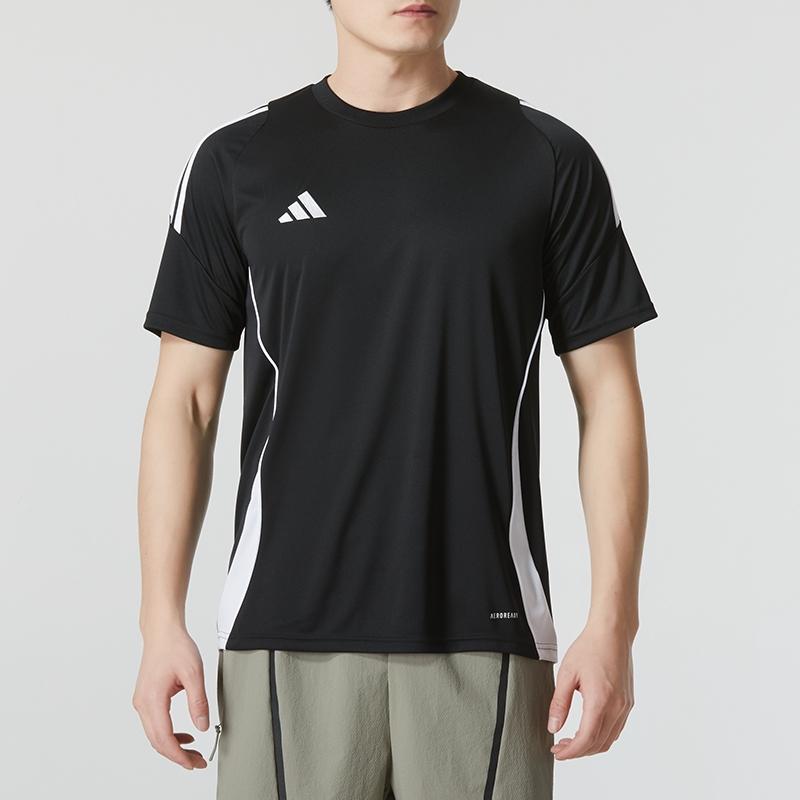 Adidas阿迪达斯足球运动服男装新款短袖球衣T恤IJ7676 ZP高清大图
