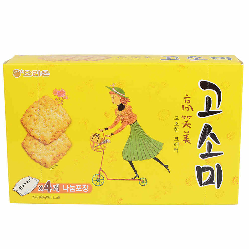 韩国进口 好丽友高笑美饼干160g 进口休闲零食