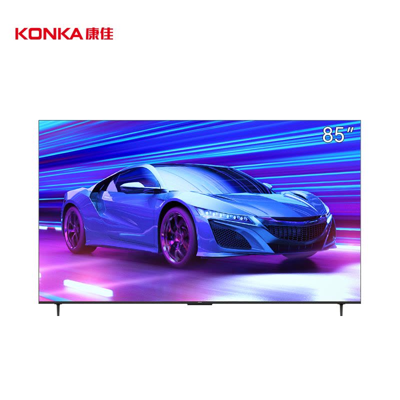 康佳85S6E英寸超高清智能液晶电视一级能效支持HDR语音控制领先科技黑色设计图片
