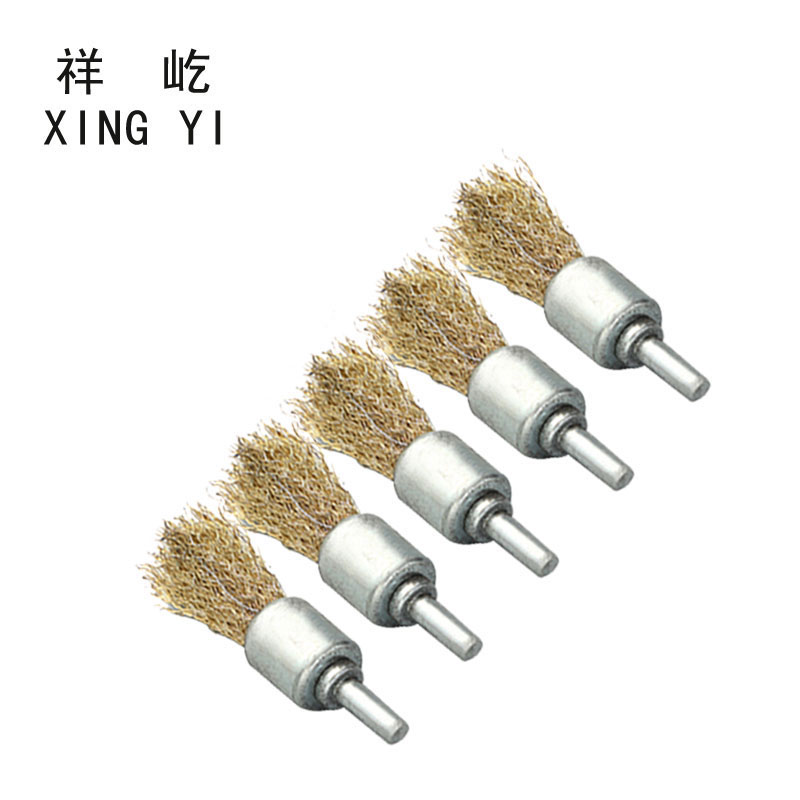 祥屹 电动角磨机钢丝刷 笔形6mm杆 套 笔形25mm(一份5个)6mm杆