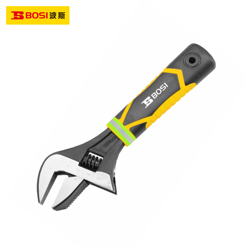 波斯(BOSI) 荧光系列大开口管活扳手 12" 把