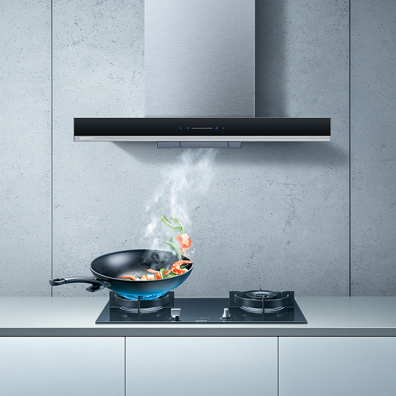 西门子(SIEMENS)LC77FA952W 油烟机2022新品五维立体吸风 强效拢烟油烟机蒸饭柜高清大图