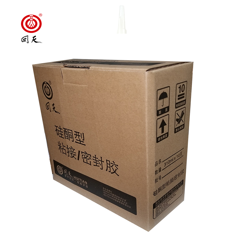 回天 RTV有机硅平面密封胶7598新黑色 高粘度、耐润滑油 310ml/塑料筒*10支 箱高清大图