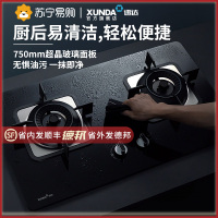 迅达FT1燃气灶煤气灶节能双灶家用钢化玻璃嵌入式液化气炉灶灶台灶具官方旗舰店(天然气)
