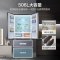 海尔506L法式四门冰箱黑金净化三档变温一级能效变频超薄可嵌入风冷无霜家用电冰箱