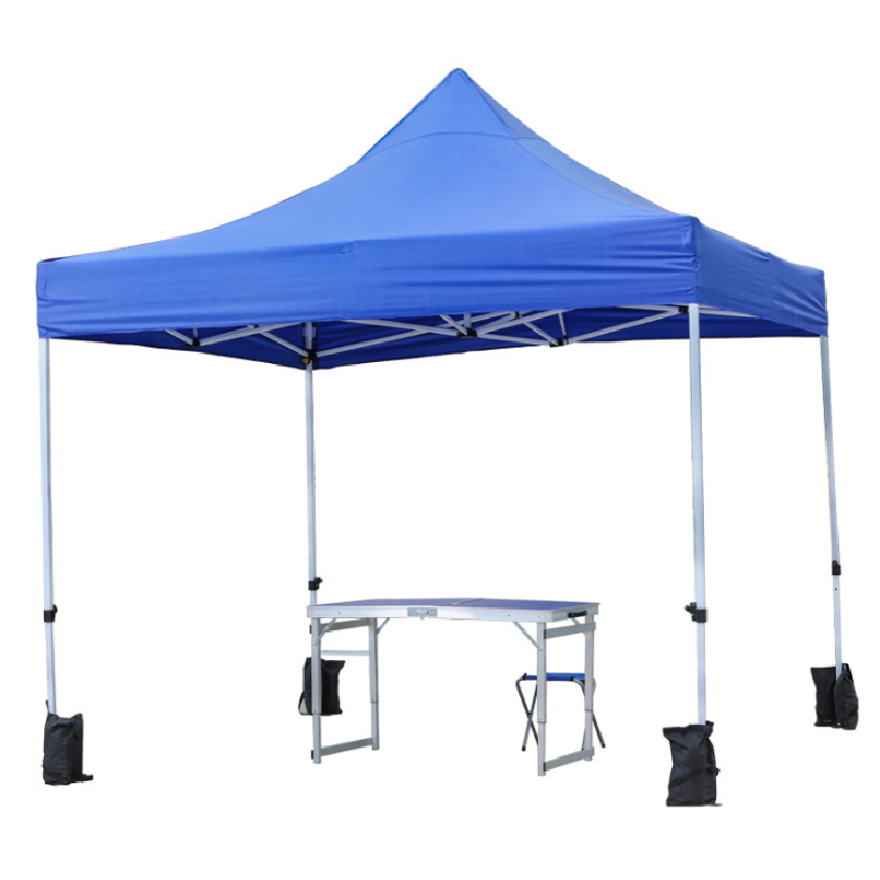 囍诺 帐篷四角伞棚遮阳棚加固自动架3*3米 蓝色&amp