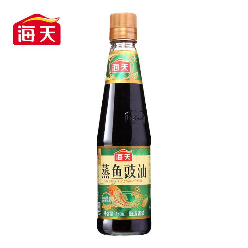 海天蒸鱼豉油450ml*1瓶家用清蒸海鲜炒饭剁椒鱼头调味品增鲜酱油 海天450ml*1蒸鱼豉油