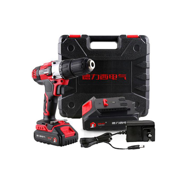 德力西(DELIXI)DHCDPTS21LD电钻家用充电多功能手电钻工具套装电动螺丝刀 20V双速锂电钻一电一充