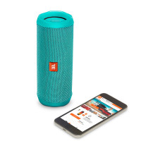 JBL Flip4 音乐万花筒4 蓝牙小音箱 音响 低音炮 防水设计 支持多台串联 便携迷你音响 音箱 薄荷绿