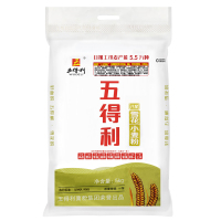 五得利 八星雪花小麦粉5kg面粉 高筋粉 多用途家用中馒头包子饼面条面包烘焙通用面粉 优质10斤原料白面