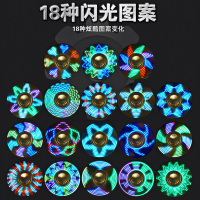 usb指尖陀螺电弧防风旋转打火机充电创意个性男士送男友无声电子