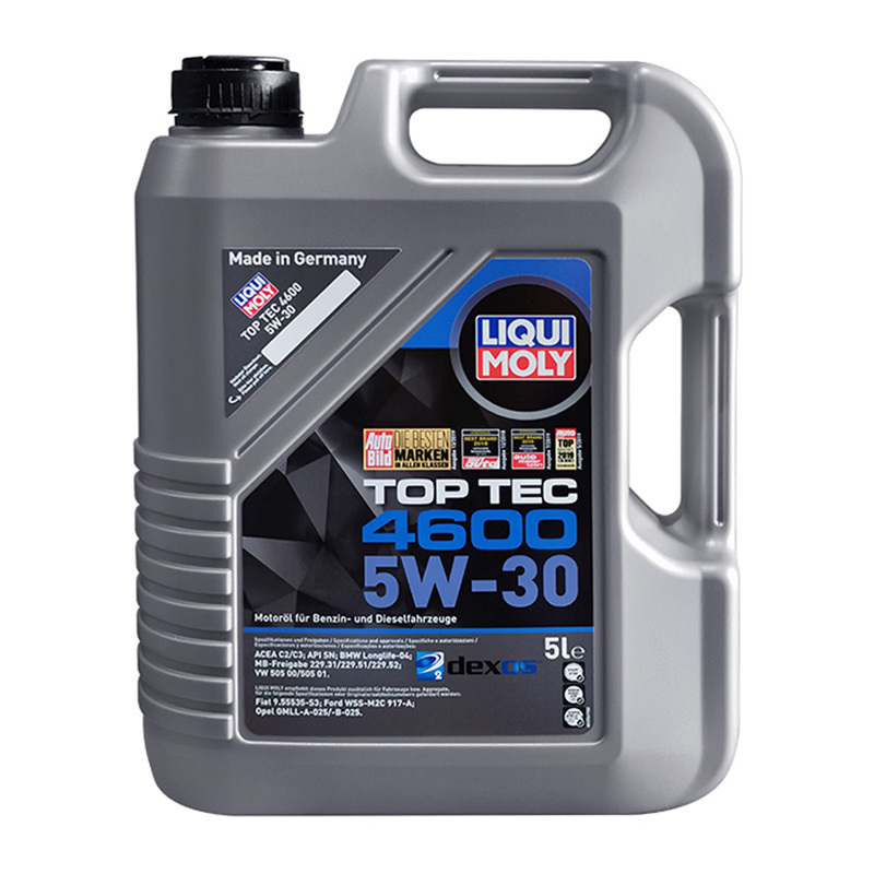 力魔(LIQUI MOLY) 顶技4600 全合成机油 5W-30 C2/ C3 SN/CF 5L 德国原装进口