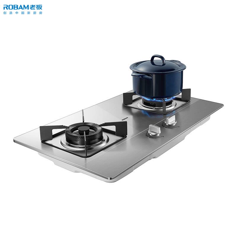 老板(Robam)4.1kW燃气灶自营双眼灶煤气灶单灶具燃气灶台嵌两用灶煤气炉不锈钢炉灶带熄火保护30G2(液化气灶)图片