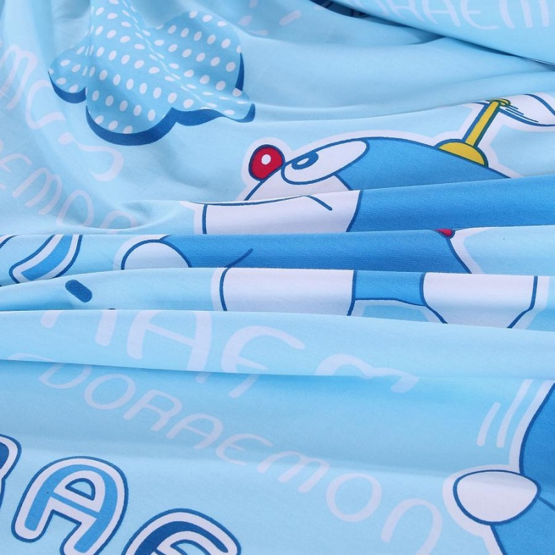 全棉卡通床笠单件纯棉儿童床垫套床罩可定做哆啦a梦叮当猫机器猫