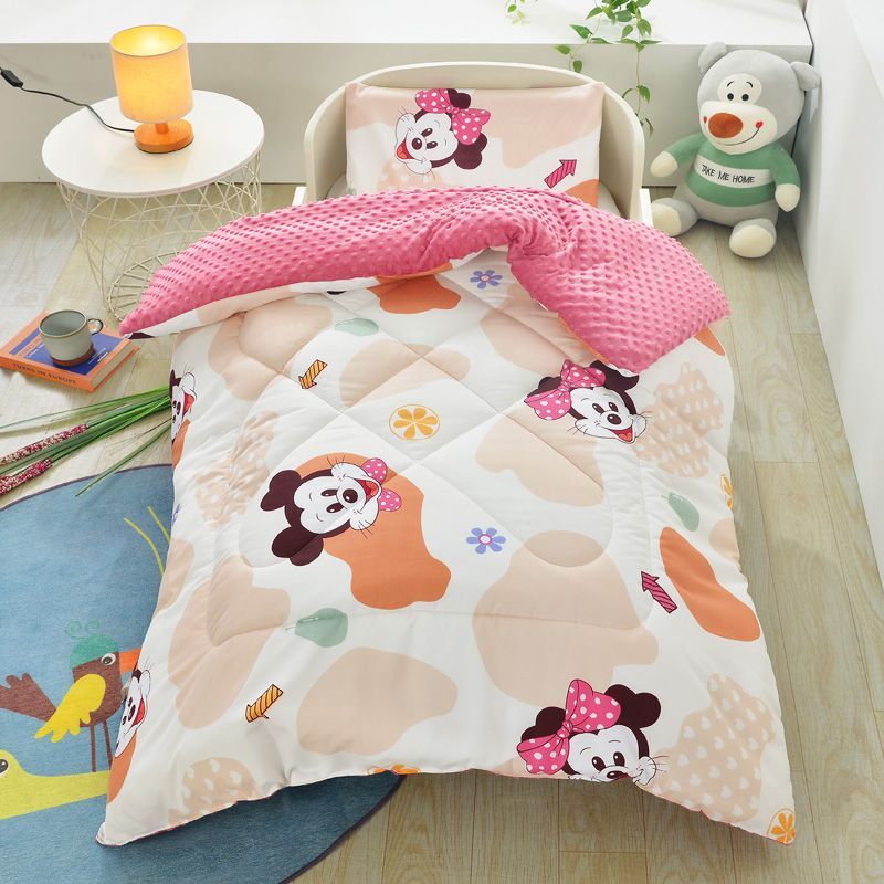 儿童豆豆被子可拆洗棉被秋冬季加厚幼儿园冬被婴儿包被午睡小被子