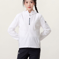 安德玛（Under Armour）外套女子新款梭织轻薄防风衣连帽休闲运动夹克22500410-100 ZP XL 22500410-100/白色