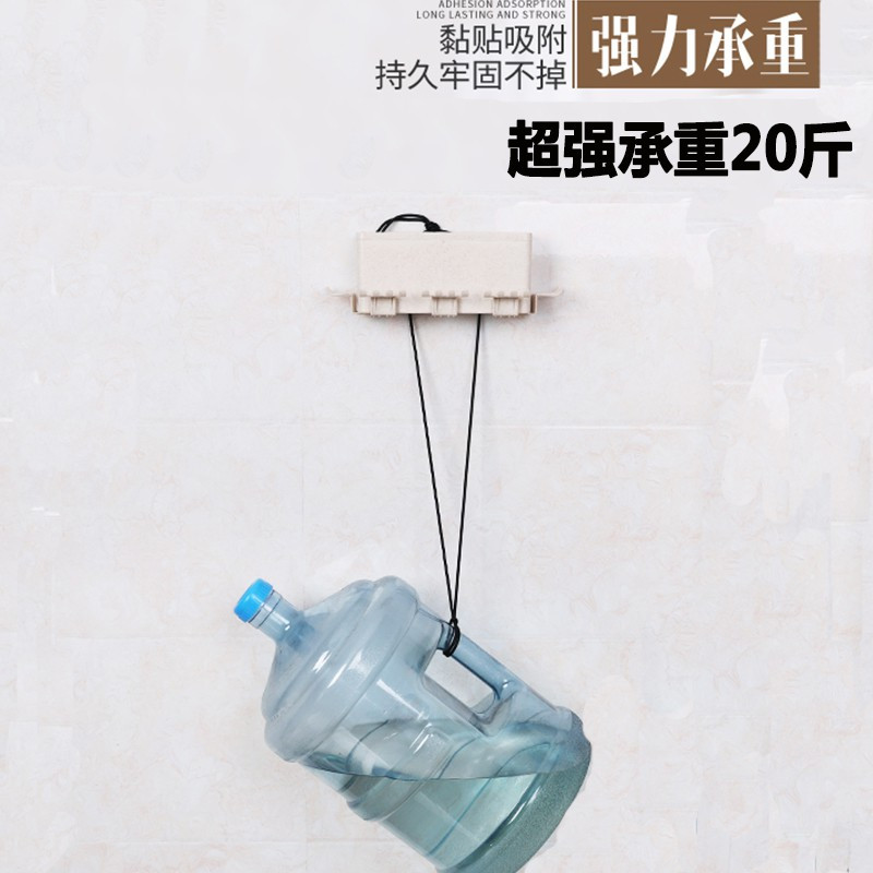 吸壁式一家五口牙刷架漱口杯洗漱套装免打孔三四口之家牙杯置物架 三维工匠 田园(三口之家)