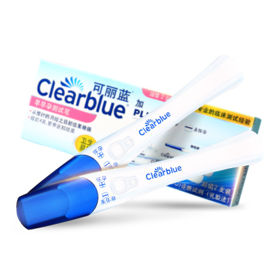 可丽蓝(Clearblue)早早孕测试笔2支装 HCG怀孕检测验孕测孕棒