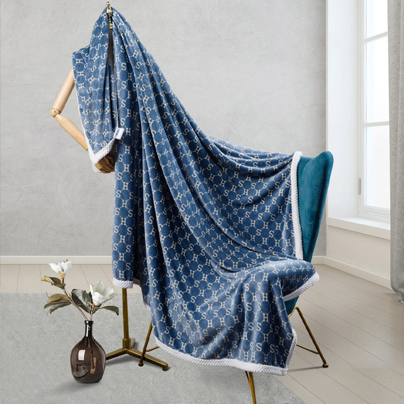 水星家纺 浮光 雪貂绒毯125604 183*200cm高清大图