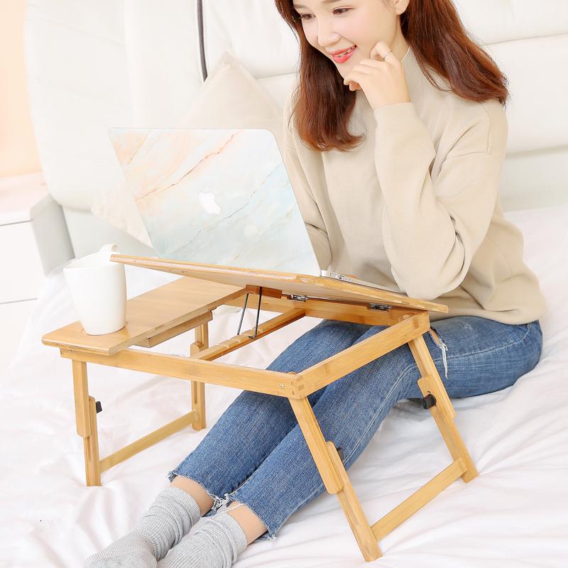 楠竹床上电脑桌笔记本可折叠简约餐桌懒人桌迷你宿舍书桌简易桌子高清大图