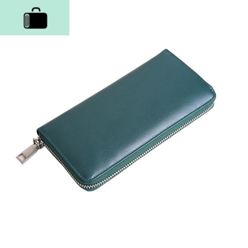 2020新款钱包女长款拉链皮大容量简约韩版女士钱夹牛皮手拿包NEW LAKE图片