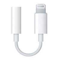 ALIENSOCE 苹果手机转换线 苹果X iphone7/8plus 6s Lightning耳机转接头正品 白色