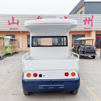 婉晨电动观光巡逻车8座封闭巡逻皮卡车营区校区景区治安巡查车