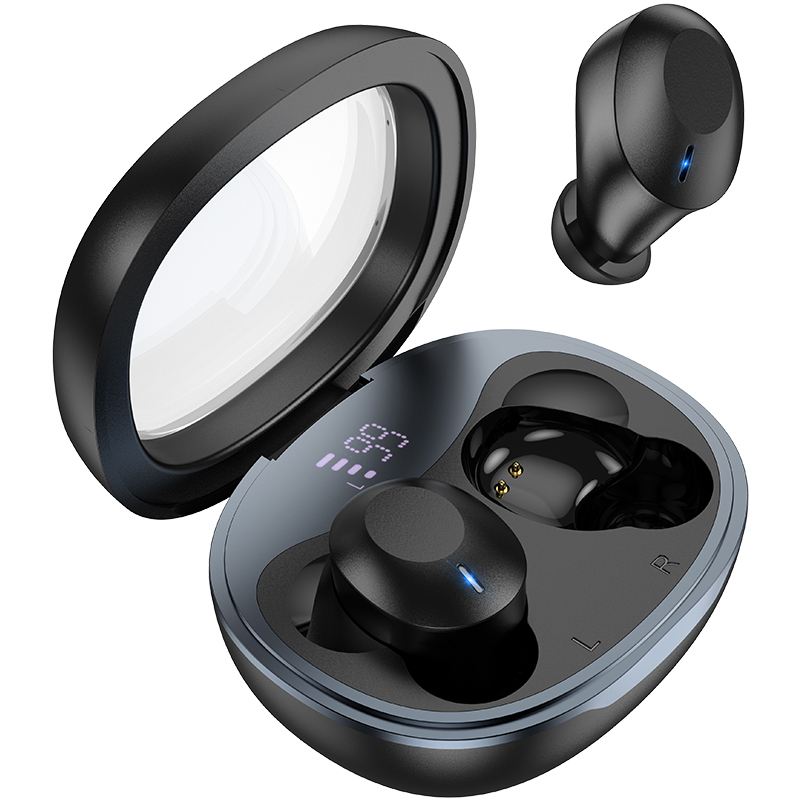 浩酷(HOCO) EQ3 灵动真无线蓝牙耳机 黑色高清大图