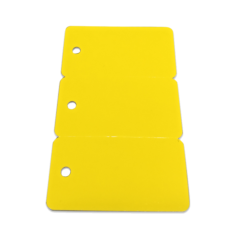 开仰(KAIYANG)K-86-3Y-PVC不干胶标签纸光缆PVC三折标牌86mm*54mm/200片/盒 黄色