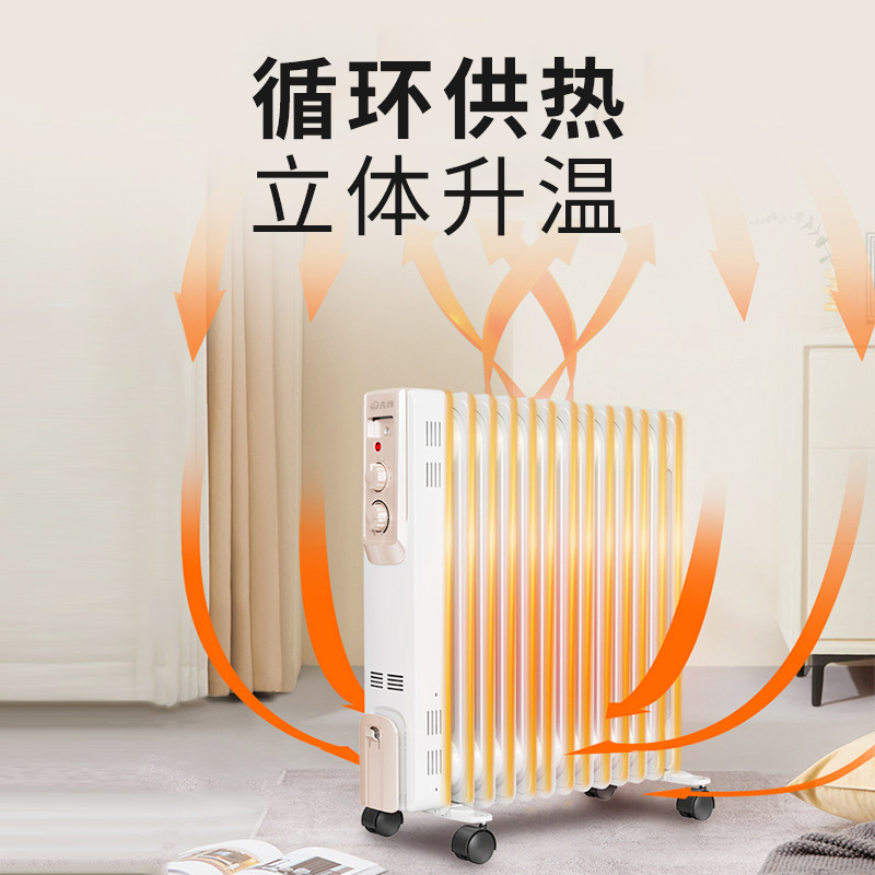 先锋(SINGFUN)石墨烯取暖器油汀DYT-Z3家用节能省电电暖器烤火炉电暖气片13片全屋升温电热炉Z2升级款高清大图