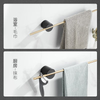 网红毛巾架卫生间轻奢风毛巾杆挂毛巾架子挂架浴室置物架免打孔浴