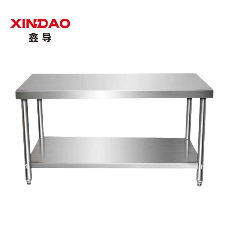 鑫导 304双层不锈钢工作台 1500*600*800 台