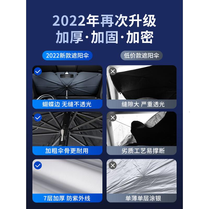 [补贴10%]汽车遮阳伞车窗遮阳帘侧窗防晒隔热遮阳挡前挡风玻璃板罩车载窗帘高清大图
