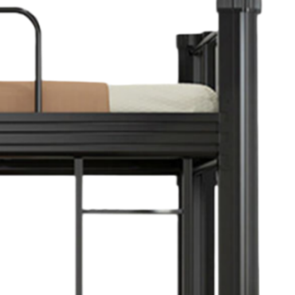 亿洛莱 钢制高低床2000*900*1800mm床加床板床垫床下柜张高清大图