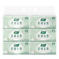 心相印云感柔韧亲肤三层100抽塑装抽纸（6包*1提）