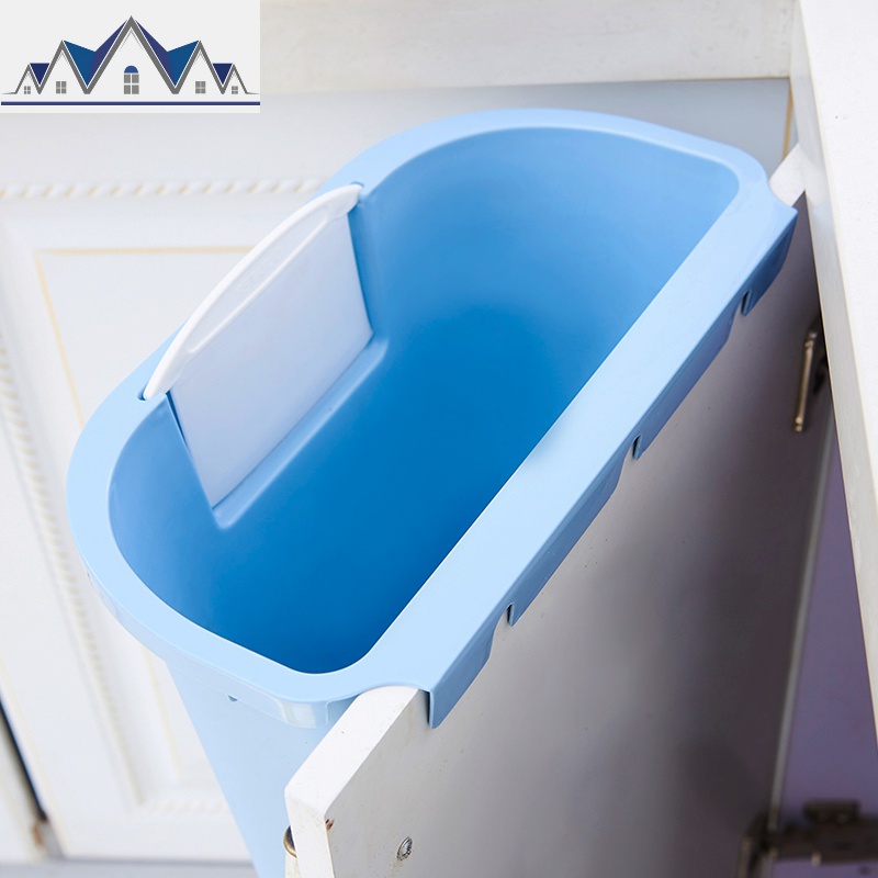 厨房壁挂式分类垃圾桶加厚塑料橱柜垃圾筒无盖可挂式收纳桶_8_336高清大图