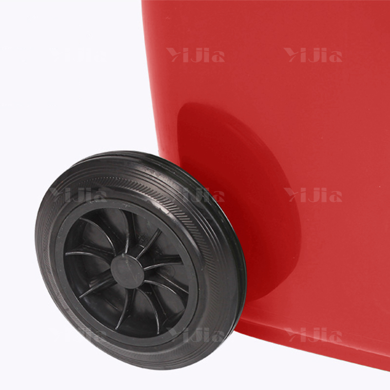 翌嘉YJ4122124 户外分类垃圾桶环卫垃圾桶 120L红色(有害垃圾)高清大图