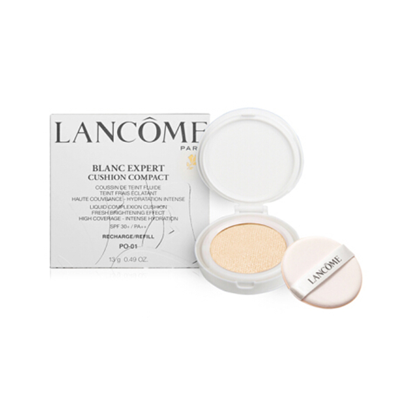 兰蔻(LANCOME)空气轻垫臻白粉底液 13g PO-01 气垫CC霜 粉底液 BB霜 （粉芯+粉盒）