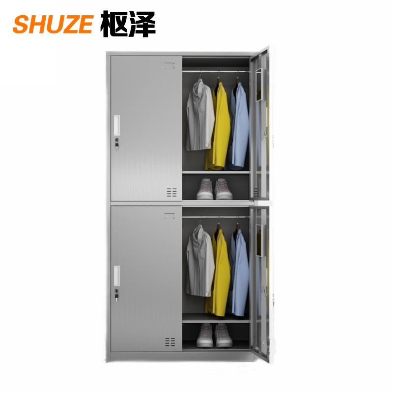 枢泽 不锈钢衣柜 900*420*1800mm 台高清大图